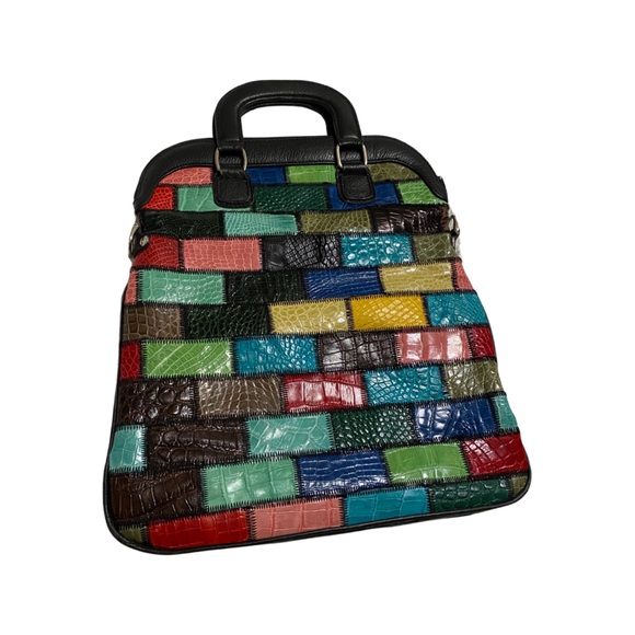 real Exotic Leather handbag alligator (cayman) - Picture 2 of 3